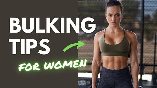 Muscle Building Tips for Women – BULKING 101 [upl. by Yendroc]