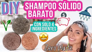 SHAMPOO SÓLIDO DIY  SOLO 4 INGREDIENTES  FÁCIL VEGANO  Mixi [upl. by Yoo62]