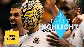 Highlights Watford 32 Wolves  FA Cup  BBC Sport [upl. by Areem568]