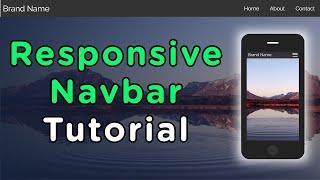 Responsive Navbar Tutorial [upl. by Alak697]