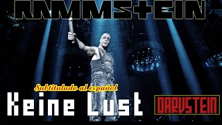 Rammstein  Keine Lust Subtitulado al Español Live 2012 [upl. by Airb]