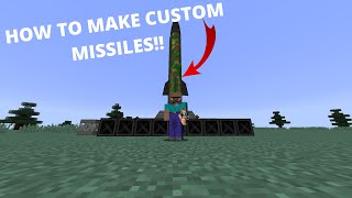 Minecraft Nuclear Tech Mod HOW TO MAKE CUSTOMLAUNCH NUCLEAR MISSILES [upl. by Ettevi]