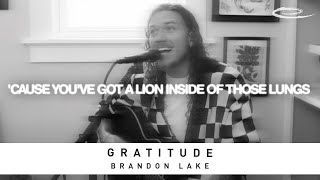 BRANDON LAKE  Gratitude Lyric Video [upl. by Norag]