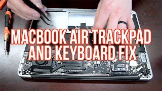 MacBook Air Trackpad and Keyboard Fix Flex Cable Replacement [upl. by Nahgam]