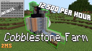 Simple Automatic Cobblestone Farm  Minecraft 119 [upl. by Territus]