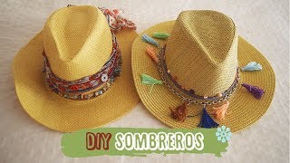 DIY Sombreros perfectos para el verano y viajar  DIY easy Hats [upl. by Bandeen79]