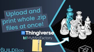 How to quickly 3D print entire zip files Thingiverse MyMiniFactory [upl. by Reifel]