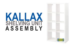 Ikea Kallax Shelving Unit assembly [upl. by Rosenberger]