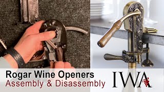 Rogar Wine Openers Assembly and Disassembly Guide [upl. by Altheta]