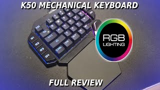 K50 One Handed Mechanical Keyboard Full Review [upl. by Nitza767]