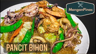 Pancit Bihon  Seafood Pancit  Pinoy Recipe  Filipino Eats  ManganPinas [upl. by Chic]