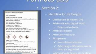 GHS Safety Data Sheets SDSs  Spanish [upl. by Jarlen]