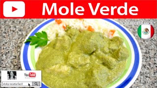 MOLE VERDE  Vicky Receta Facil [upl. by Karia]