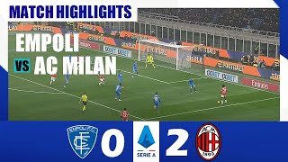 Empoli vs Milan 02  Serie A 202425  Match Highlights [upl. by Leba]