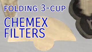 Folding 3Cup Chemex HalfMoon Filters [upl. by Eillehs]