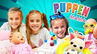 4 Folgen am Stück  Puppen Mama  Video für Mädchen auf Deutsch [upl. by Gamages]