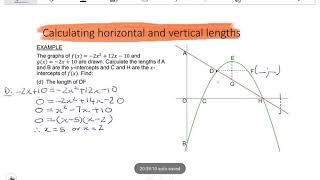 11 PARABOLA Calculating lengths [upl. by Larsen]