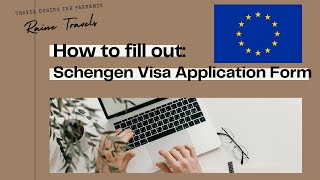 How to fill out the Schengen Visa Application Form Tourist VisaShort Stay  Schengen Visa part 5 [upl. by Seale106]