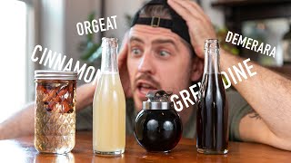 4 EASY to Make Cocktail Syrups  grenadine amp orgeat [upl. by Kaufmann930]