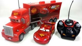 2 RC Pixar Cars MACK TRUCK amp LIGHTNING MCQUEEN Disney Pixar RC cars [upl. by Braswell370]