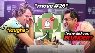 Magnus Carlsens SHOCKING Blunder against Levon Aronian [upl. by Aday]