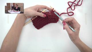 Knitting Help  Fixing a Dropped Garter Stitch [upl. by Aihseuqram]