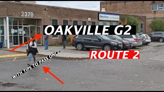 Oakville G2 Route Two  With OnScreen Tips  Pass Your Test at First Attempt OakvilleG2Route2 [upl. by Caine]