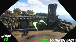 Ark Survival Evolved  Herbivore Island Epic Base Tour [upl. by Kcirej750]