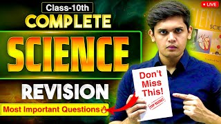 Class 10th  Complete Science Revision🔥 Most Important Questions  Prashant Kirad [upl. by Brest859]