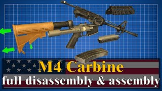 M4 Carbine full disassembly amp assembly [upl. by Holms]