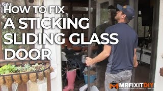 HOW TO FIX A STICKING SLIDING GLASS DOOR [upl. by Josias]