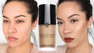 Giorgio Armani Luminous Silk Foundation Review  Demo [upl. by Zins]