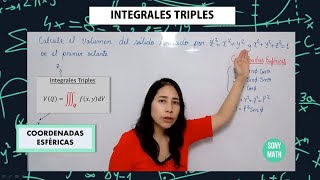 Cómo Calcular el Volumen de un Sólido por INTEGRALES TRIPLESEn coordenadas ESFÉRICAS [upl. by Myke]