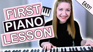 How To Play Piano  EASY First Piano Lesson [upl. by Ainud326]