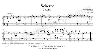 Schubert  Scherzo D 593 No 1 [upl. by Anitel]