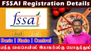 FSSAI Registration Important Details for Ecommerce  Basic  State  Central Licence [upl. by Jayme395]