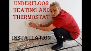 Underfloor Heating and thermostat installation [upl. by Aimar868]