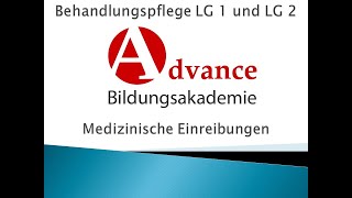 Behandlungspflege LG1 und LG2  Medizinische Einreibungen [upl. by Zobe]