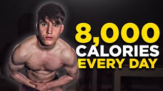 I Doubled My Bulking Calorie Intake For A Week 8000 Calories [upl. by Leahci]