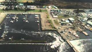 Crescent City Tsunami Aerial View 2 Long 31111 [upl. by Dannica]