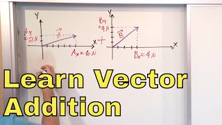 03  Add amp Subtract Vectors Using Components Part 1 Calculate the Resultant Vector [upl. by Adilem]