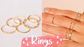 12 DIY Rings EASY amp Adjustable How To Make a Ring  Create Your Own Accessories [upl. by Einnep]