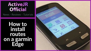 How to install routes on a Garmin edge [upl. by Sinned]