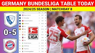 BOCHUM vs BAYERN MUNCHEN ¦ Germany Bundesliga 202425 Table amp Standings Matchday 8 [upl. by Akvir167]