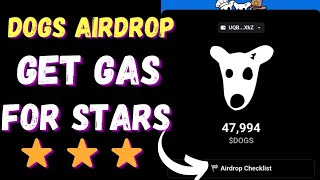 DOGS AIRDROP HOW TO GET GAS FEES [upl. by Analim]