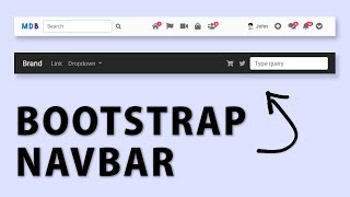 Bootstrap Navbar  Tutorial on the latest Bootstrap 5 [upl. by Rhu]