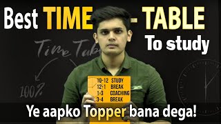 Best Time Table for Students🔥 Secret of every Topper🤯 15 day challenge [upl. by Auop]