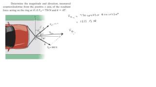 Finding the resultant force [upl. by Yeleak870]