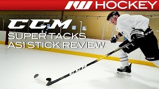 CCM Super Tacks AS1 Stick  OnIce Review [upl. by Topping]