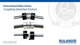 Shaft Coupling Selection Factors  Ruland [upl. by Elo]